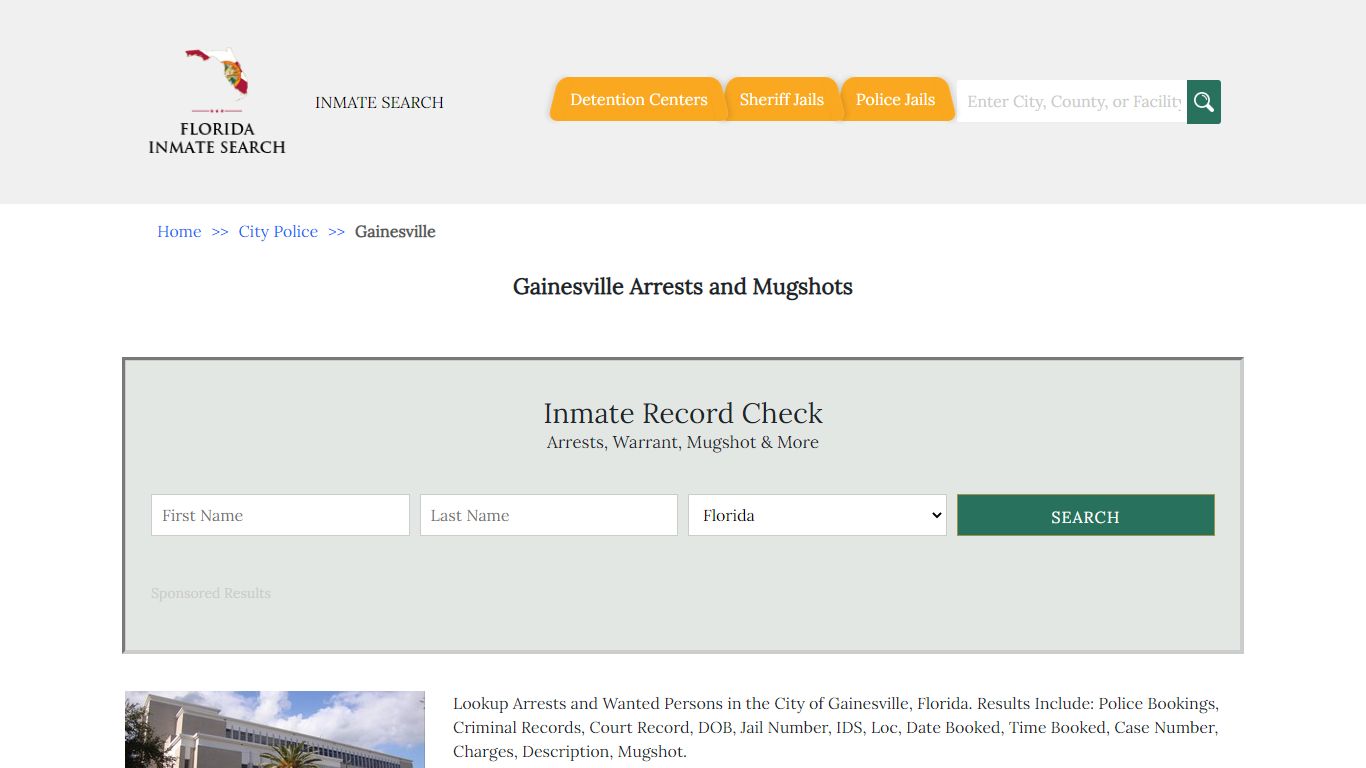 Gainesville Arrests and Mugshots | Florida Inmate Search